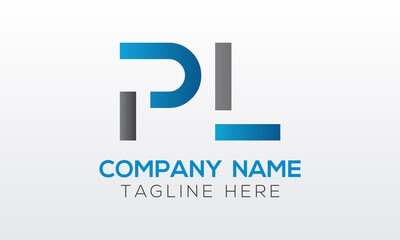 Obraz premium Initial PL Letter Logo With Creative Modern Business Typography Vector Template. Creative Letter PL Logo Vector.