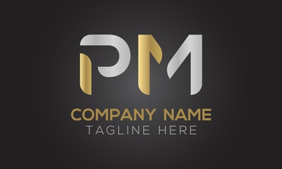 Initial PM Letter Logo With Creative Modern Business Typography Vector Template. Creative Letter PM Logo Vector.