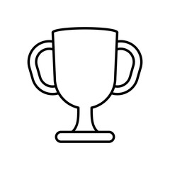 trophy cup icon, line style