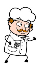 Businessman Cartoon Challenging to Fight