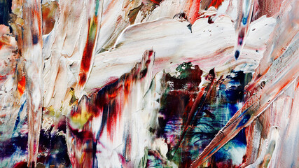 Colorful abstract background wallpaper. Modern motif visual art.  Mixtures of oil paint. Trendy...