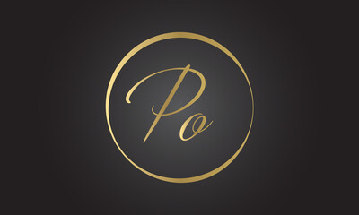 Initial PO Letter Logo With Creative Modern Business Typography Vector Template. Creative Letter PO Logo Vector.