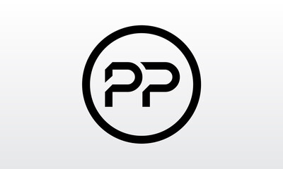 Initial PP Letter Logo With Creative Modern Business Typography Vector Template. Creative Letter PP Logo Vector.