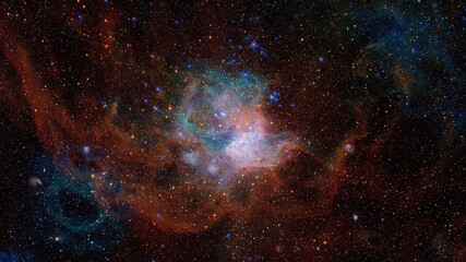 Outer space background. Elements of this image furnished by NASA