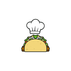 Illustration Vector Graphic of Tacos Chef. Perfect to use for Food Business
