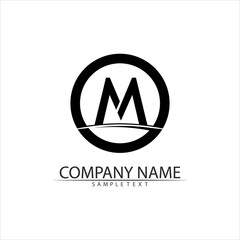 M Letter Logo Template