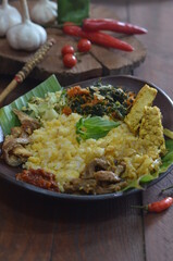 Food Photography of Nasi Jagung the traditional food from indonesia