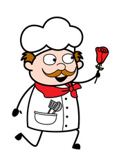 Cartoon Businessman Proposing