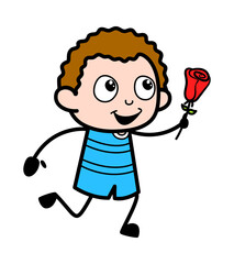 Cartoon Kid Proposing