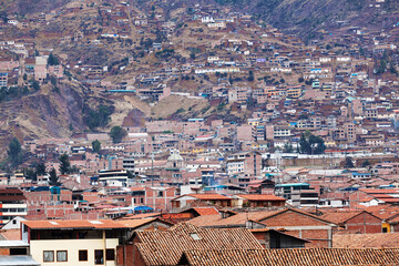Building houses on the hill.