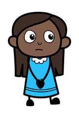 Shy Black Girl Cartoon