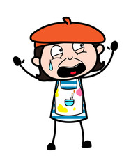 Terrified Cartoon Artist