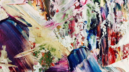 Colorful abstract background wallpaper. Modern motif visual art.  Mixtures of oil paint. Trendy...