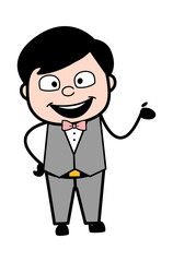Happy Groom Cartoon Illustration