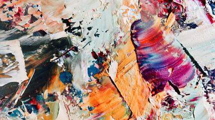 Colorful abstract background wallpaper. Modern motif visual art.  Mixtures of oil paint. Trendy...