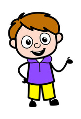 Happy Boy Cartoon Illustration