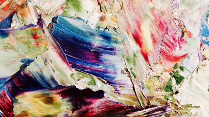 Colorful abstract background wallpaper. Modern motif visual art.  Mixtures of oil paint. Trendy...