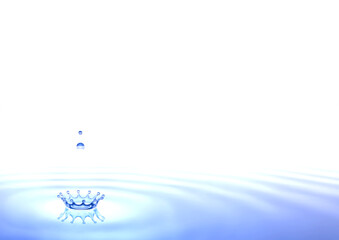 雫とウォータークラウンと水面 Wall Mural Wallpaper Murals Chromame