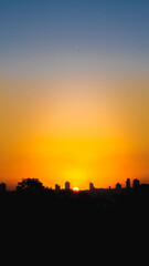 Fototapeta premium sunset in the city
