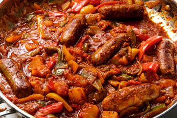 Sausage Peppers Onions Potatoes