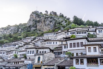 Berat, Albania, known as the town of 1000 windows