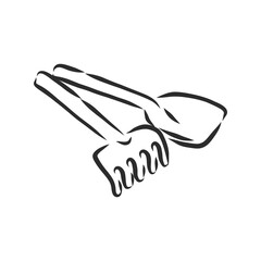 Hand drawn spatula Toy doodle. Sketch children's toy icon. Decoration element. Isolated on white background. Vector illustration. children's toy shovel, vector sketch illustration