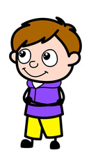 Folded Arms Boy cartoon