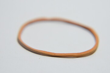 rubber band on isolated white background