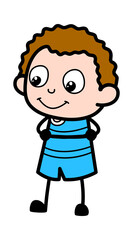 Folded Arms Kid cartoon
