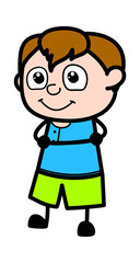 Folded Arms Teen Boy cartoon