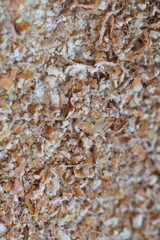 Dried grain wheat sprouts close up