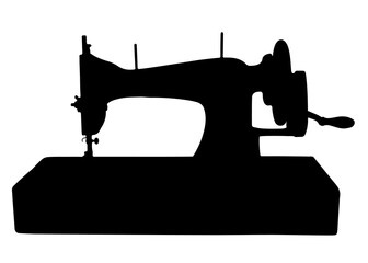 Sewing machine. Vector image.