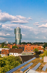 Cityscape of Bochum with modern skyscraper -  NRW, Germany - obrazy, fototapety, plakaty