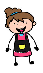 Adorable Beautician cartoon