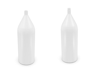 3d bottle mockup on white background