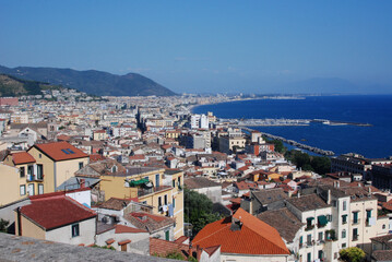 Naklejka na ściany i meble Italia: Salerno,paesaggio marino,Luglio 2020.