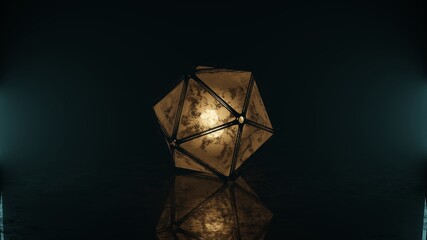 Icosahedron in the dark
