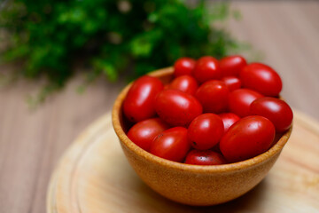 Bowl with cherry tomato