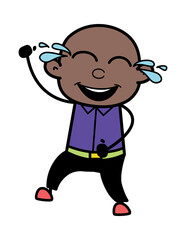 Cartoon Cartoon Bald Black Laughing