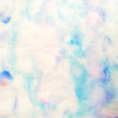 Paintbrush Shibori Pattern. Indian Ikat. Dyed