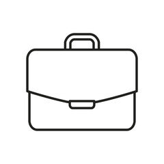 suitcase bag line style icon vector design