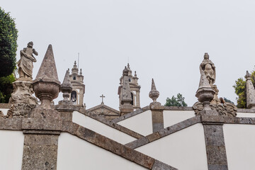 Obraz premium Sculptures in Bom Jesus do Monte, Braga, Nord, Portugal.