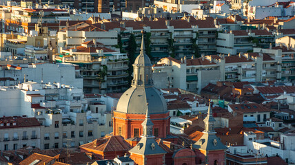 Bird's eye view of Madrid, Spain, Europe