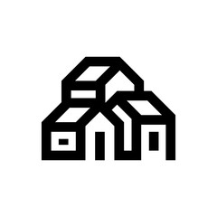 House logo. Icon design. Template elements