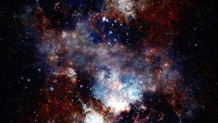Obraz na płótnie Canvas Pleiades in a dark night sky. Elements of this image furnished by NASA