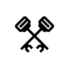 Keys logo. Icon design. Template elements