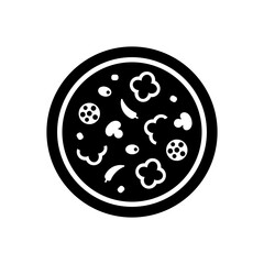 Pizza logo. Icon design. Template elements