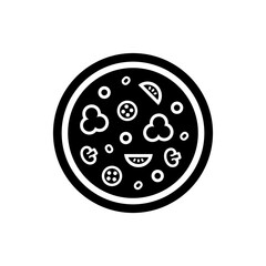 Pizza logo. Icon design. Template elements