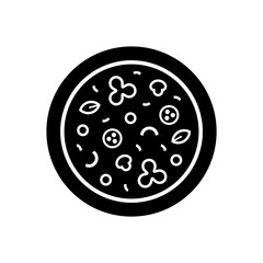 Pizza logo. Icon design. Template elements