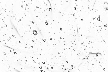 Clear gel texture background. Beauty serum, skincare product macro. Transparent cosmetic cream splash closeup